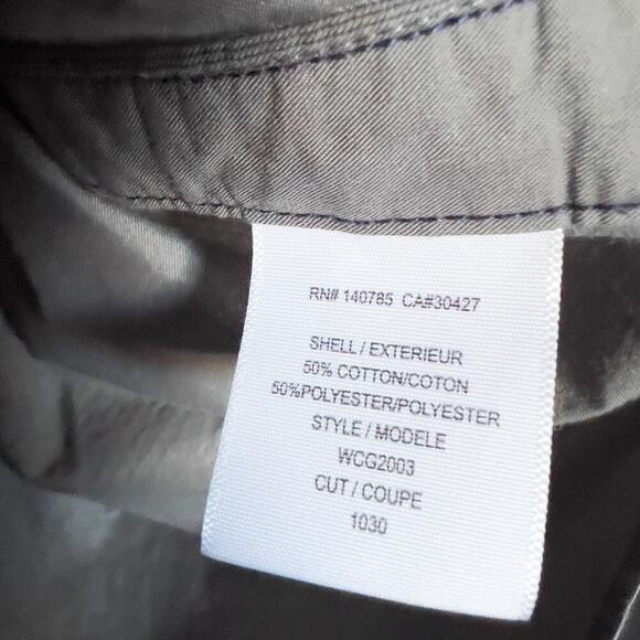 Brochu Walker Button Collar Shirt Sleeveless Small Olive Gray Green Staple - Picture 4 of 6